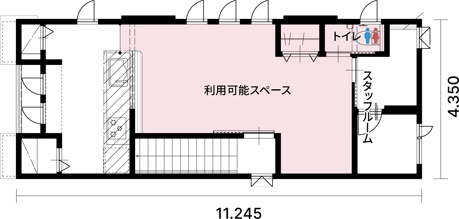 2Fセカンドフロアの間取り図
